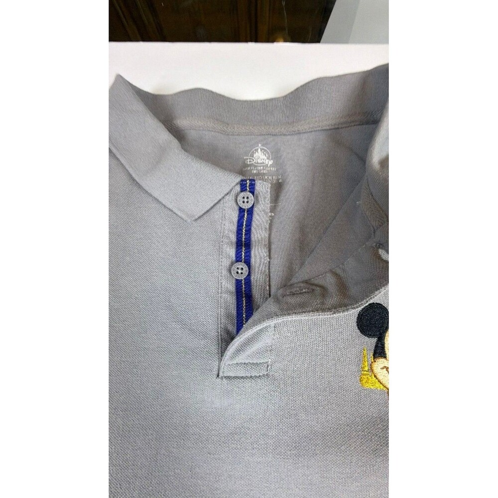 Disney Parks Mickey Mouse 50th Anniversary Gray Polo Shirt Adult XL - Picture 3 of 9
